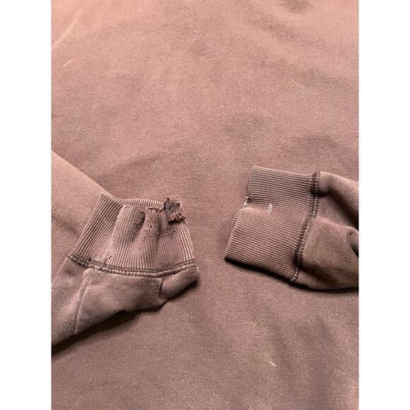 Vintage NIKE The Athletic Dept Mini Swoosh Brown Full Zip Up Sweater Jacket - XL - Picture 5 of 7